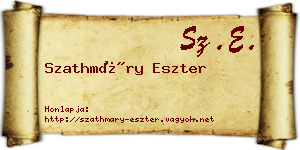 Szathmáry Eszter névjegykártya