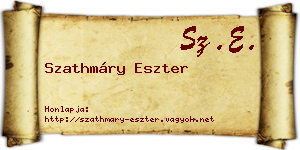 Szathmáry Eszter névjegykártya